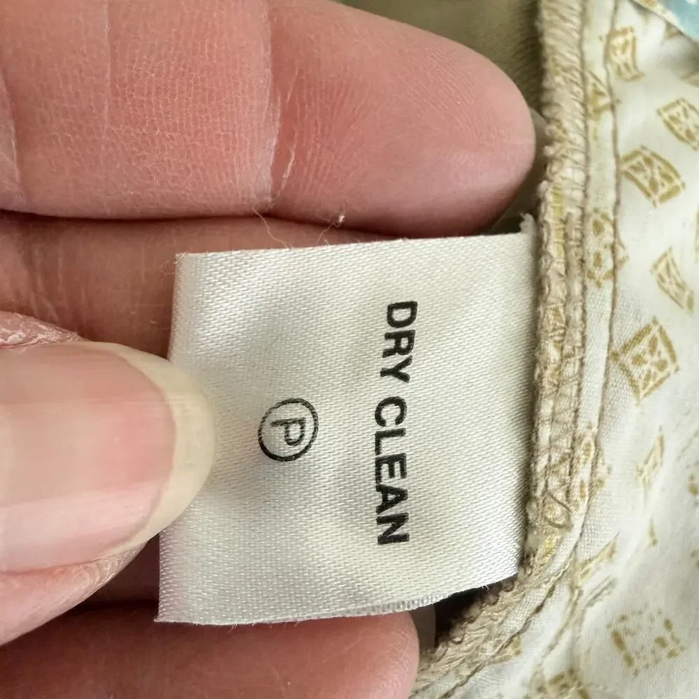 Tommy Bahama Mens Wool Blend Chinos 38x32 Tan Classic Business Preppy